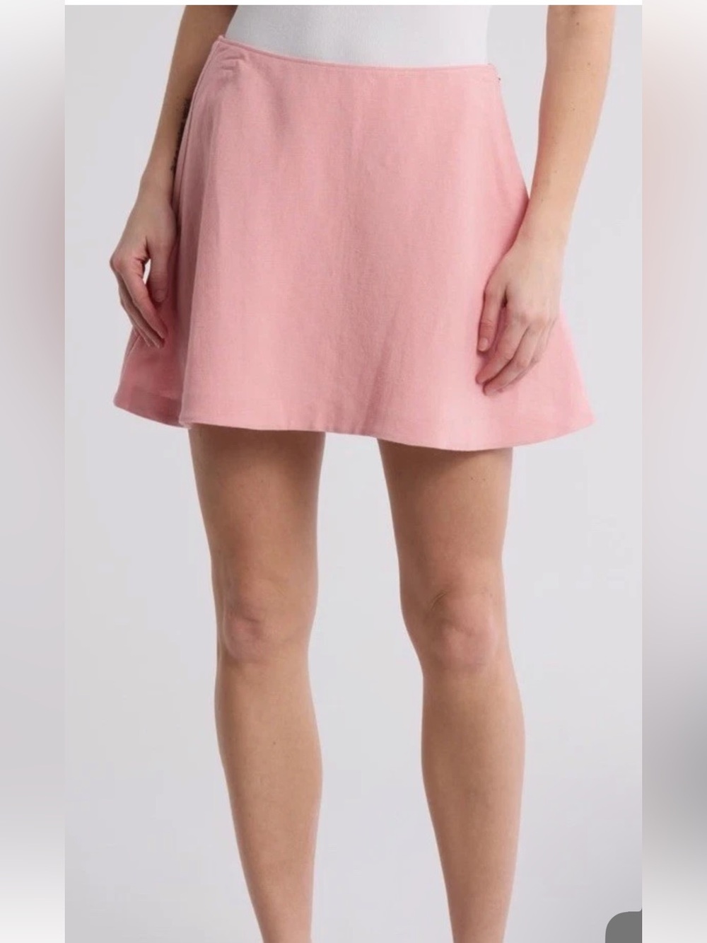 NWT- Rag & Bone 'Elsie' Linen-Blend A-Line Mini Skirt, Pink - Size 2 & 6 $228